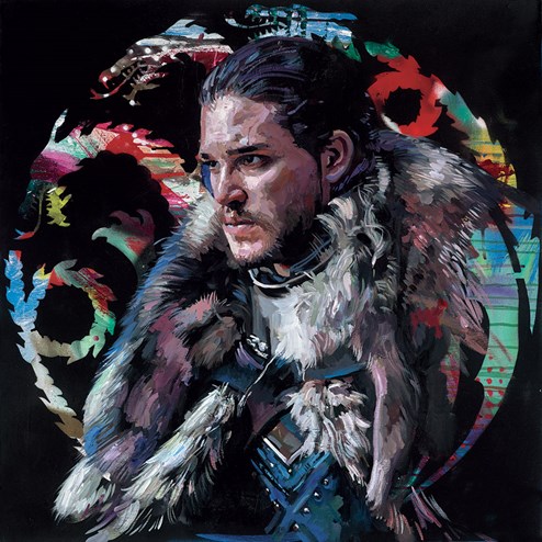 Winter is Coming by Zinsky - Embellished Canvas on Board